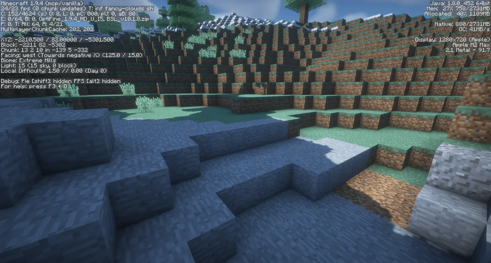 OptiFine 1.9.4 HD U I5